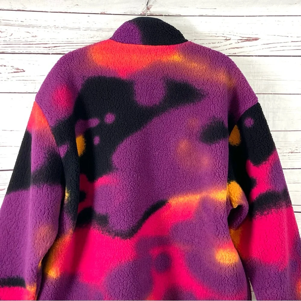 Nike Air Jordan Flight‎ MVP Jacket Men’s Large Purple Sherpa DV1611-705 Full Zip